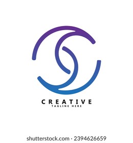Icono de diseño de logotipo de letra AC