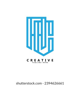 Icono de diseño de logotipo de letra AC