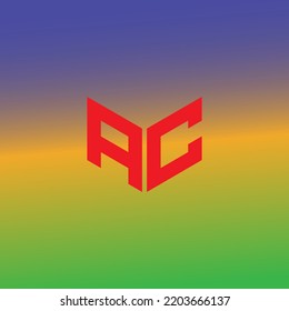 Diseño del logotipo de la letra AC en el ilustrador. Logo vector, diseños de caligrafía para logotipo, afiche, invitación, etc.