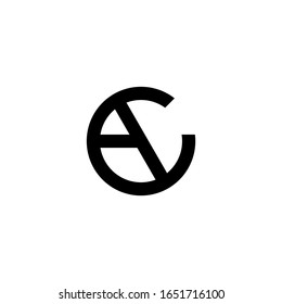 AC Letter Logo Design Monogram Icon Vector Template
