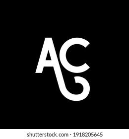 Diseño del logotipo de la letra AC. CA