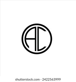 AC letter logo design template. AC initials logo or icon