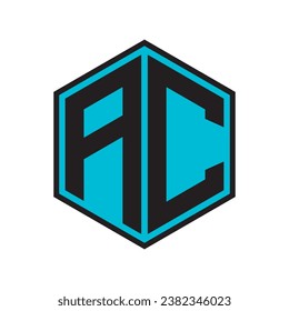 AC letter logo,symbol technology vector design
