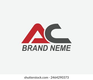 AC letter personal logo design template