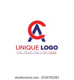 AC letter unique logo design