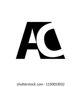 ac letter vector logo