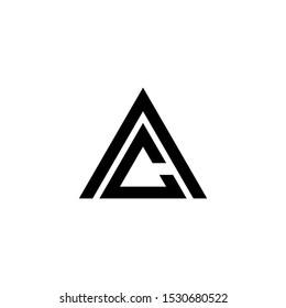 ac letter vector logo abstract