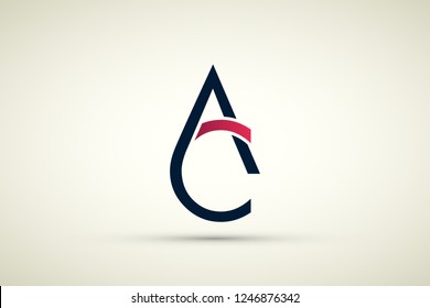 AC letters logo design. AC minimalist logo.
Minimal