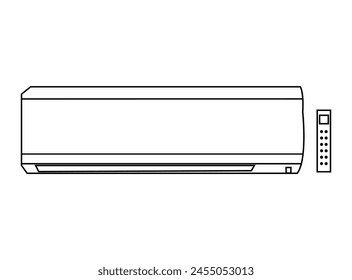 Ac lineart design vector illustration design,outline ac