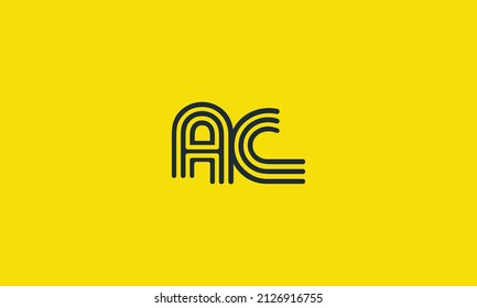Wechselstrom-Linien Buchstaben Symbol Design. Kreative, moderne Buchstaben Symbol, Premium Vektorgrafik.
