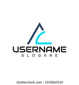 ac logo design black and white