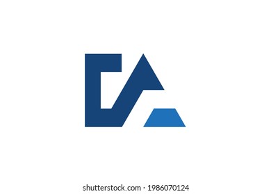 AC - diseño del logotipo - logotipo de la marca de la letra
