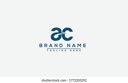 AC Logo Design Template Vector Graphic Branding Element.