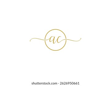 AC Logo-Design mit Vektorsymbol-Vorlage