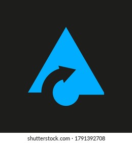 Signo vectorial de diseño de logotipo AC