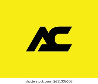 AC logo design vector template. AC