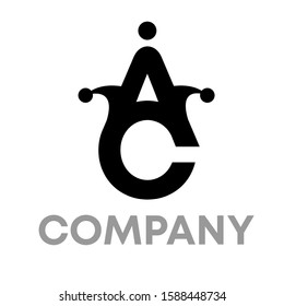 ac logo icon design template sign