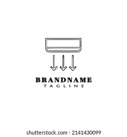 ac logo icon design template cartoon modern vector illustration