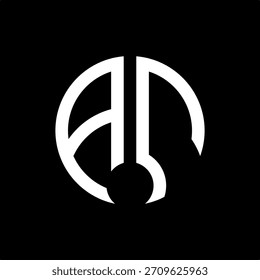 AC Modern Minimalist Circular Monogram AC Logo Design