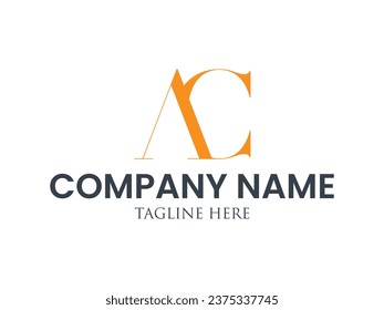 Ac modern uniq letter logo
