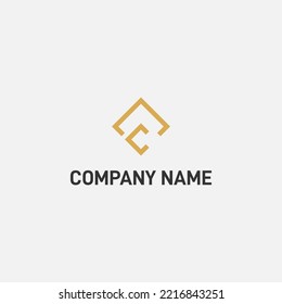 AC monogram logo design modern