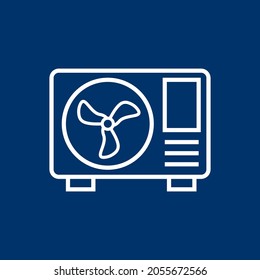Ac outdoor icon vector illustration logo template.