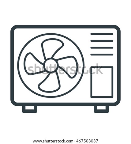 Ac Outdoor Vector Icon