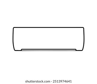 Ac outline icon vector illustration on white background