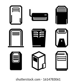 ac portable icon isolated sign symbol vector illustration - Collection of high quality black style vector icons
