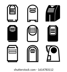 ac portable icon isolated sign symbol vector illustration - Collection of high quality black style vector icons
