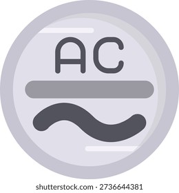 Ac Power Line vector Icon Design