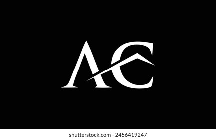 PLANTILLA del logotipo del Vector de bienes raíces de AC