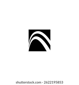 AC technology square logo design