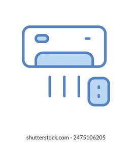 Ac vector icon design stock illustration