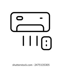 Ac vector icon design stock illustration