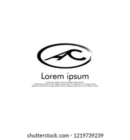 AC  Vector initial abstract logo concept for your company