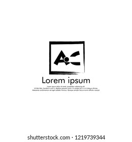 AC  Vector initial abstract logo concept for your company