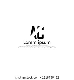 AC  Vector initial abstract logo concept for your company