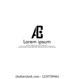 AC  Vector initial abstract logo concept for your company