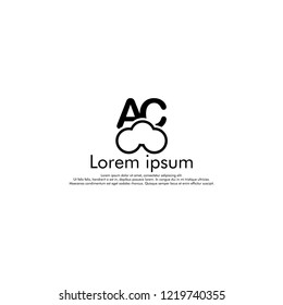AC  Vector initial abstract logo concept for your company