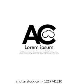 AC  Vector initial abstract logo concept for your company