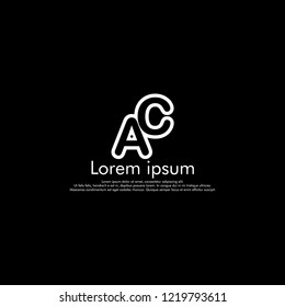 AC  Vector initial abstract logo concept for your company .