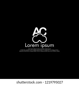 AC  Vector initial abstract logo concept for your company 
