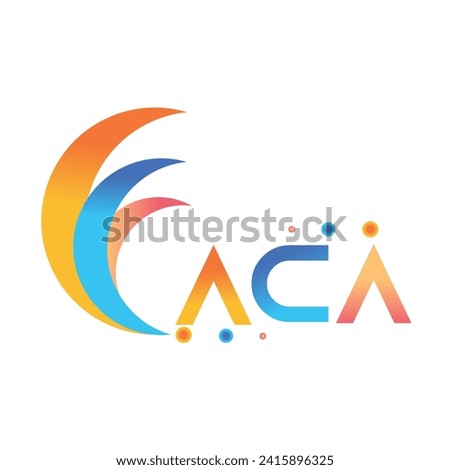 ACA letter technology logo design on white background. ACA creative initials letter business logo concept. ACA uppercase monogram logo and typography for technology, business and real estate brand.
 Imagine de stoc © 