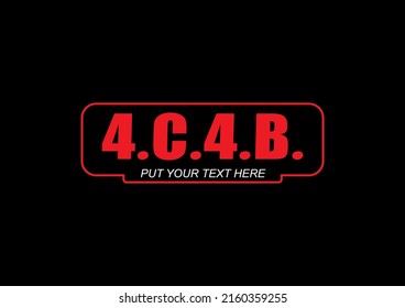 ACAB design icon symbol vector solated black