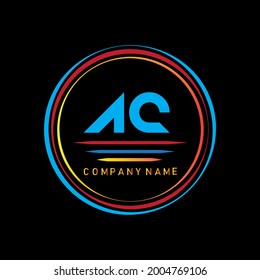 ac.acc.ac logo.ac Letter Logo.ac Logo mit Monogramm.