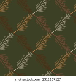 Acacia dealbata deja un patrón impecable. Cosmética, perfumería y planta médica. Diseño de impresión de superficie floral orgánica decorativa neutra. 