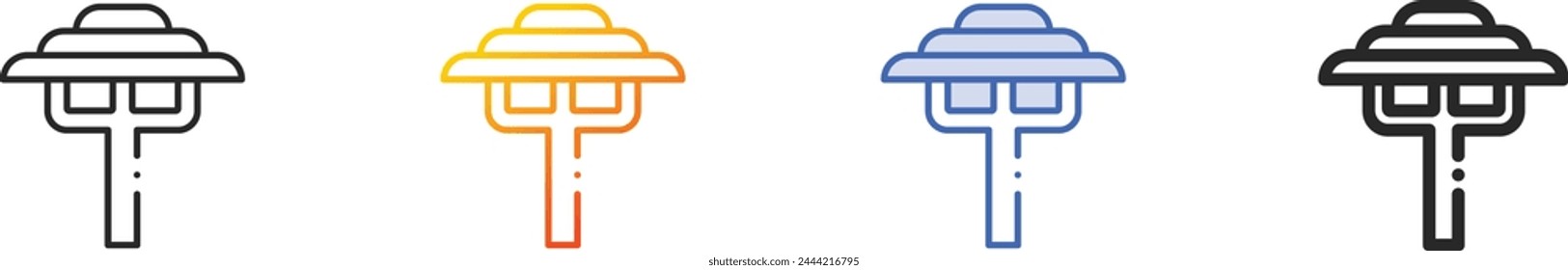 acacia icon.Thin Linear, Gradient, Blue Stroke and bold Style Design Isolated On White Background