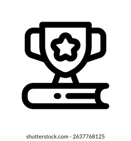 academic achievement line icon. Clean and minimalist vector icon for websites, mobile apps, presentations, and logos. Fully scalable and customizable for any project.