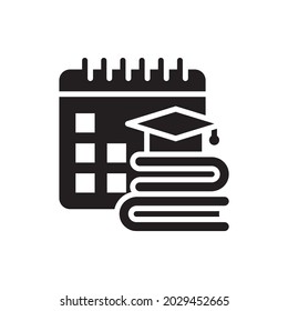 Academic Adviser vector solid icon style illustration. EPS 10 file